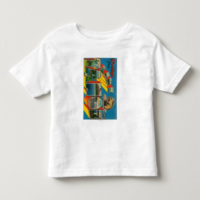 Lake Tahoe, California - Large Letter Scenes Toddler T-shirt (Front)