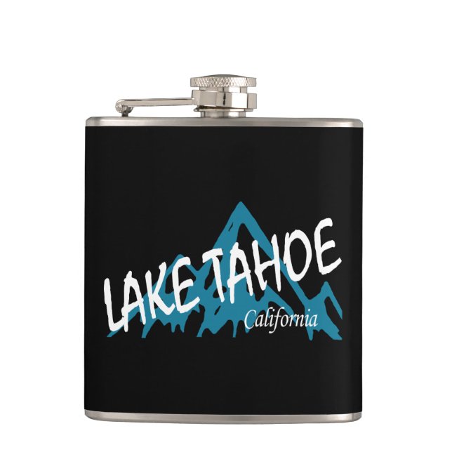 Lake Tahoe California Mountains Flask (Front)