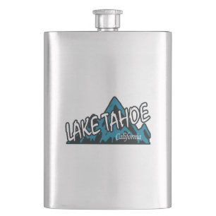 Lake Tahoe California Mountains Flask