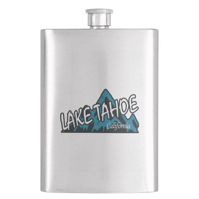 Lake Tahoe California Mountains Flask (Front)