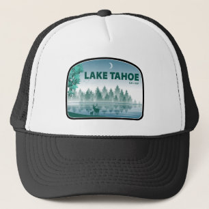 Lake Tahoe California Nevada Deer Trucker Hat
