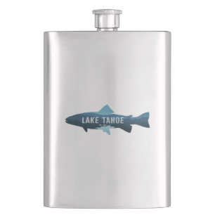 Lake Tahoe California Nevada Fish Flask