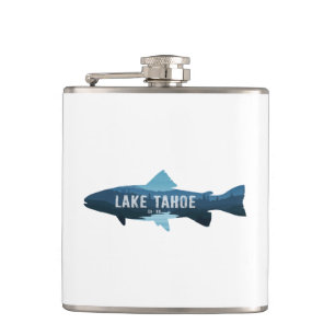 Lake Tahoe California Nevada Fish Flask