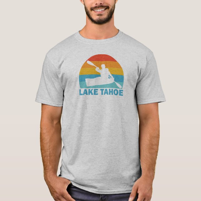 Lake Tahoe California Nevada Kayak T-Shirt (Front)