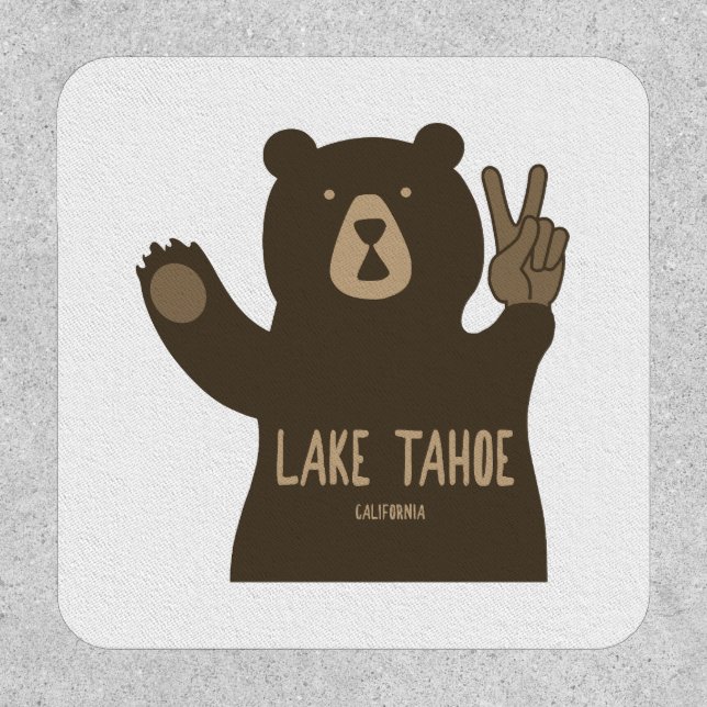 Lake Tahoe California Nevada Peace Bear Patch (Front)