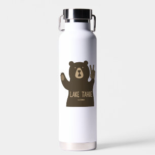 Lake Tahoe California Nevada Peace Bear Water Bottle