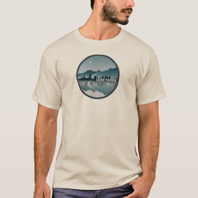 Lake Tahoe California Nevada Reflection T-Shirt (Front)