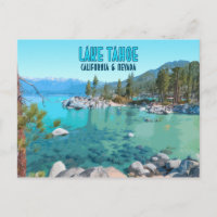 Lake Tahoe California Nevada Vintage