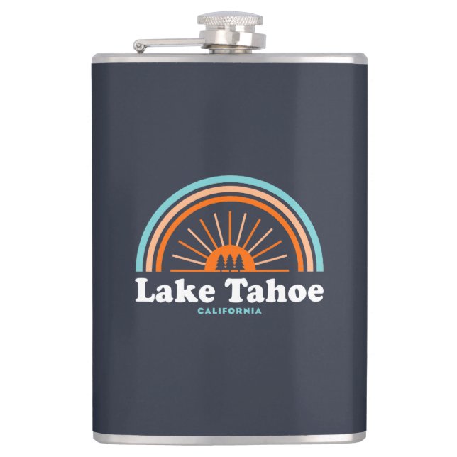 Lake Tahoe California Rainbow Flask (Front)