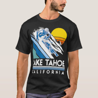 Lake Tahoe California Retro Ski T-Shirt