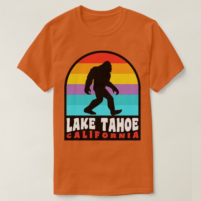 Lake Tahoe California Retro T-Shirt (Design Front)