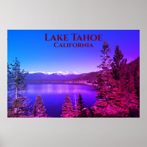 Lake Tahoe California Scenery Photograph Poster