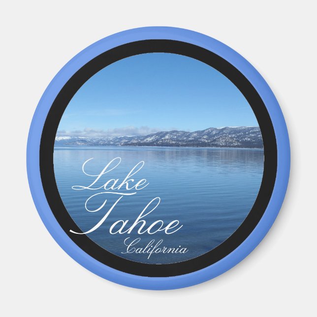 Lake Tahoe California scenic circle magnet (Front)