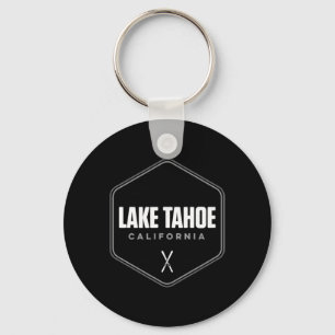 Lake Tahoe California Ski T Keychain