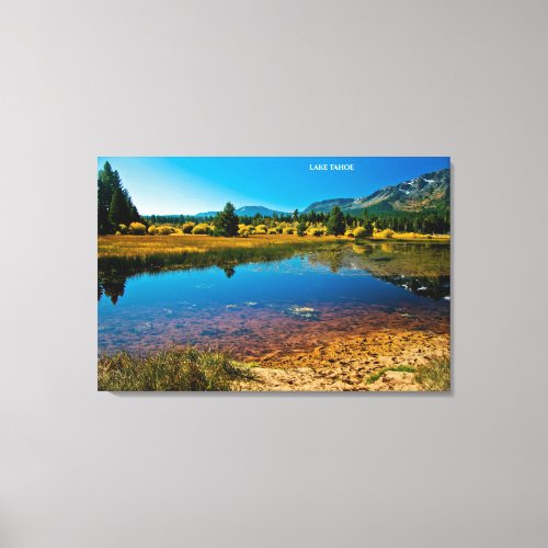 Lake Tahoe California Souvenir Christmas Classic Canvas Print