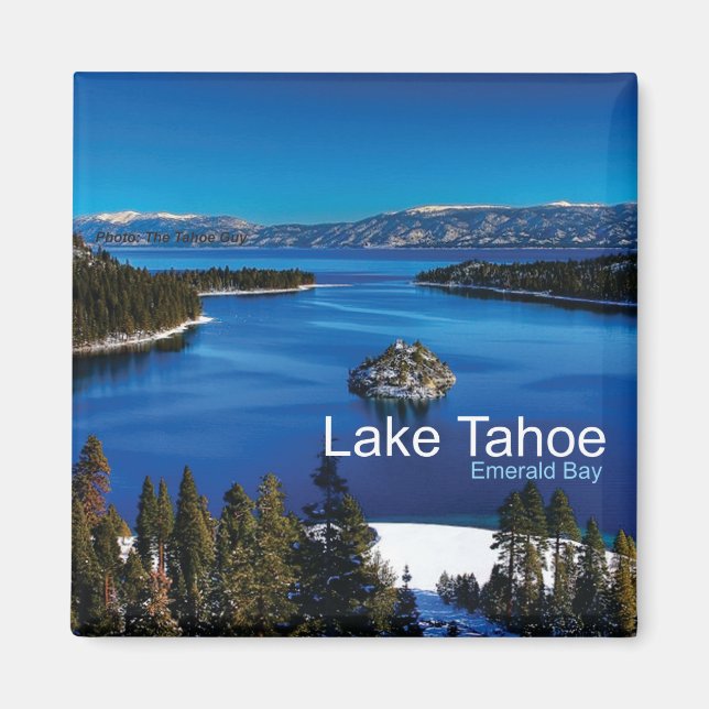 Lake Tahoe California Travel Photo Fridge Magnets (Front)