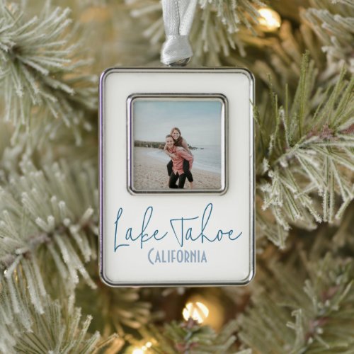 Lake Tahoe, California Travel Souvenir Christmas Ornament