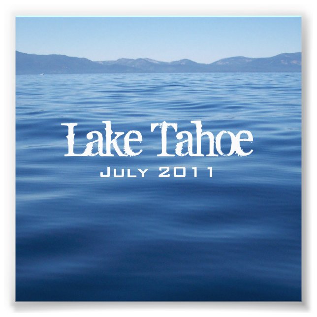 Lake Tahoe CD Insert Photo Print (Front)