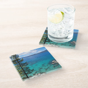 Lake Tahoe Clear Waters Glass Coaster