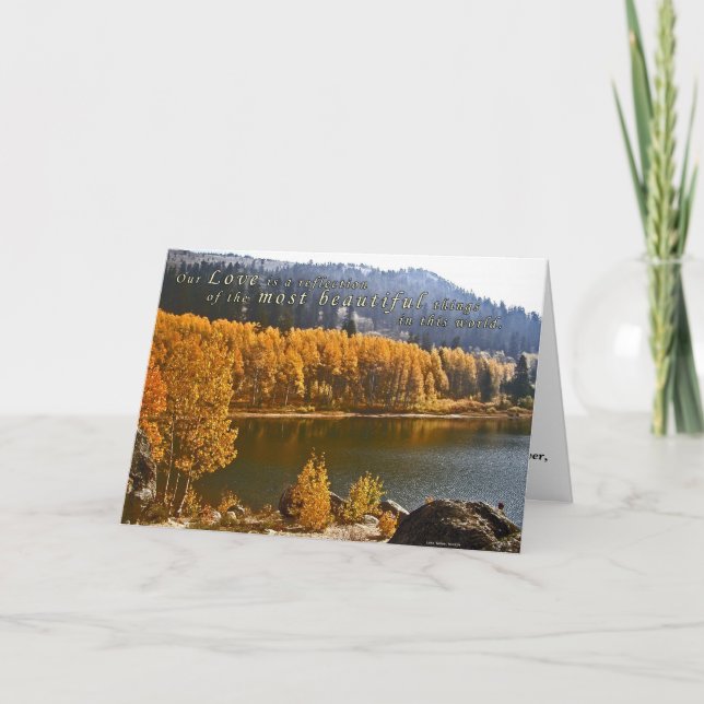 Lake Tahoe Customizable Love Greeting Card (Front)