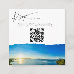 Lake Tahoe Destination RSVP QR Code Card