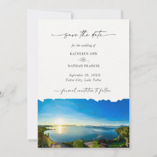 Lake Tahoe Destination Wedding Save the Date
