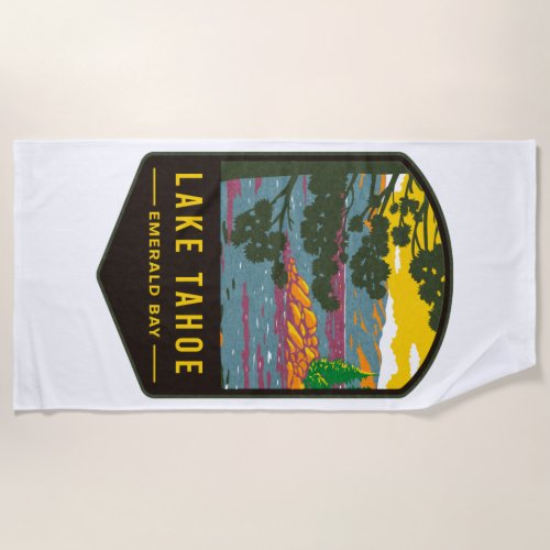 Lake Tahoe Emerald Bay Beach Towel