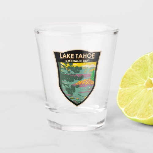 Lake Tahoe Emerald Bay California Vintage Shot Glass