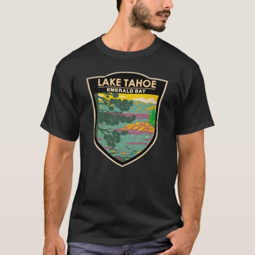 Lake Tahoe Emerald Bay California Vintage T_Shirt