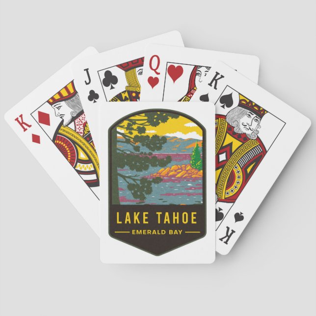 Lake Tahoe Emerald Bay Poker Cards (Back)