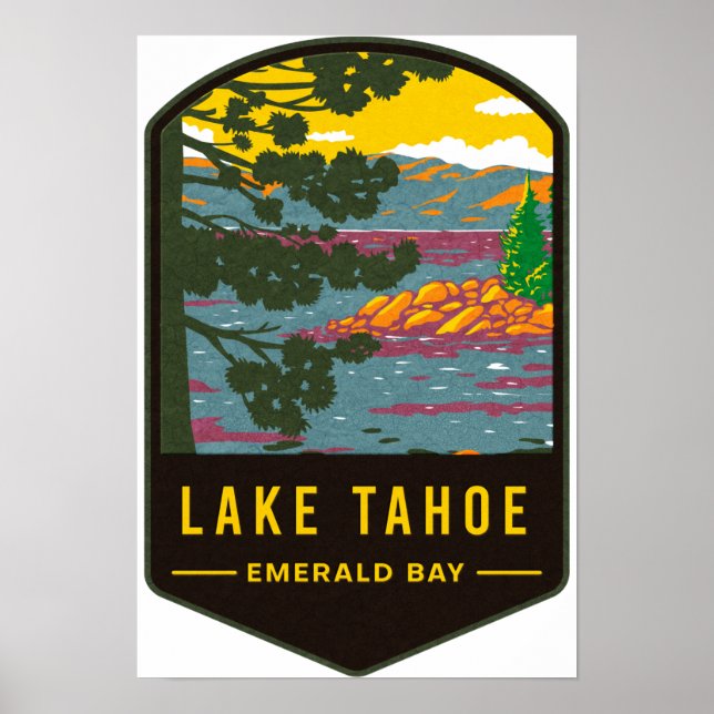 Lake Tahoe Emerald Bay Poster (Front)