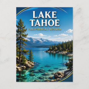 Lake Tahoe Emerald Bay Scenic Postcard