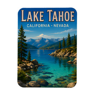 Lake Tahoe Emerald Scenic Travel Gift Magnet