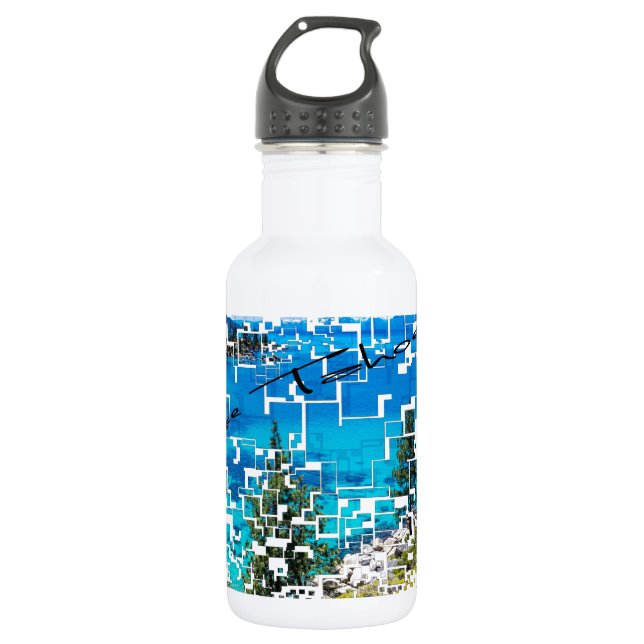 Lake Tahoe Graphic Stainless Steel Water Bottle (Front)