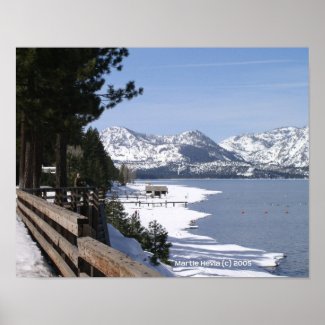 Lake Tahoe in Snow Poster