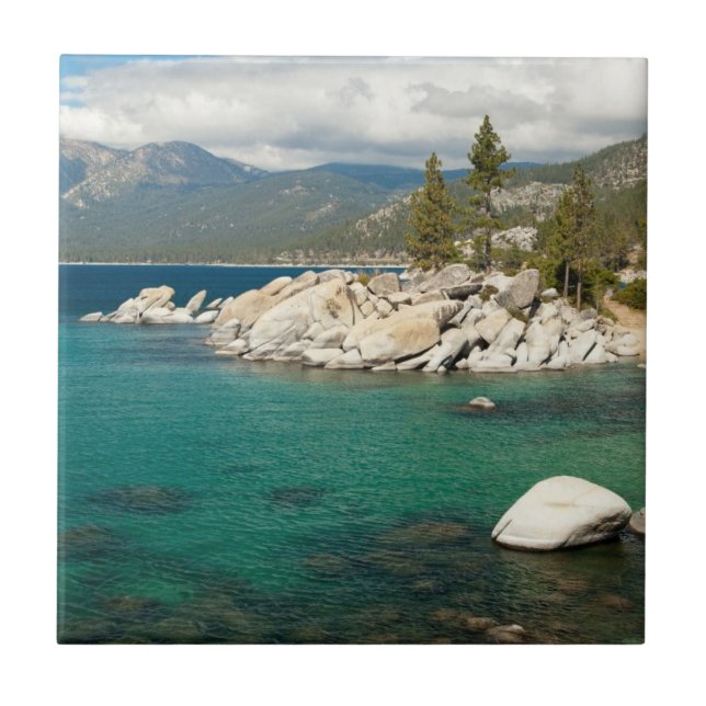 Lake Tahoe Landscape Ceramic Tile (Front)