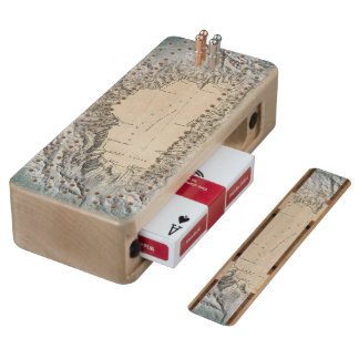 Lake Tahoe map Cribbage Board