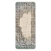 Lake Tahoe map Cribbage Board (Front Vertical)