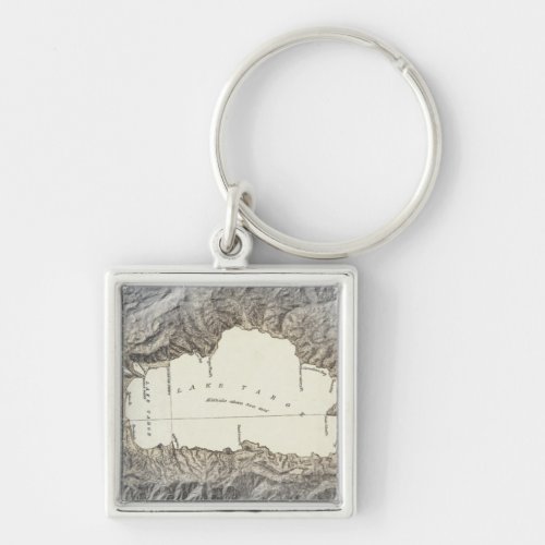 Lake Tahoe map Keychain