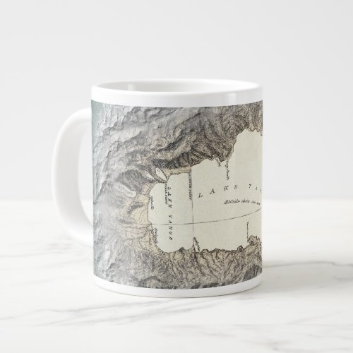 Lake Tahoe map Large Coffee Mug