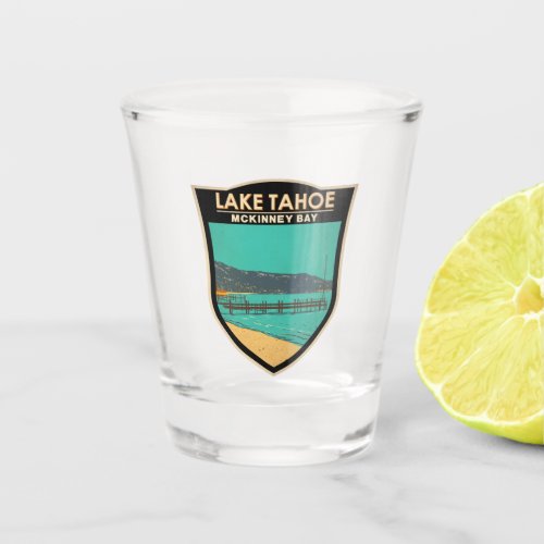Lake Tahoe McKinney Bay California Vintage Shot Glass