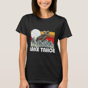 Lake Tahoe Mountain Biking Vintage Retro 80s Vibe  T-Shirt