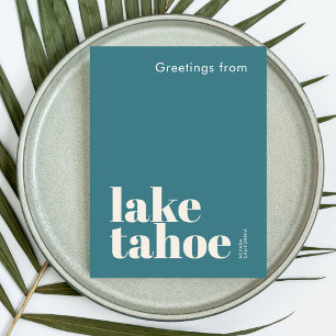 Lake Tahoe Nevada California modern Postcard