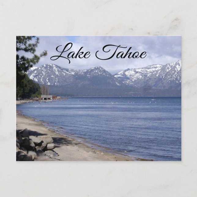 Lake Tahoe Nevada, California Travel Post Card (Front)