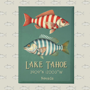 Lake Tahoe Nevada fish Postcard Magnet