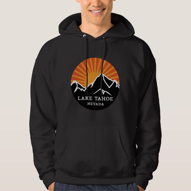 Lake Tahoe Nevada Mountains Souvenir Memorabilia W Hoodie (Front)