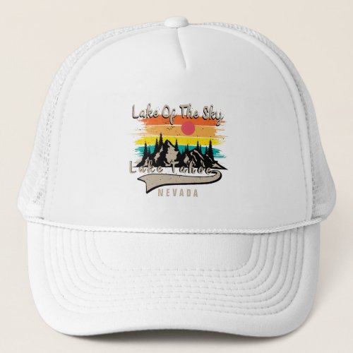 Lake Tahoe Nevada Personalize Custom Name T_Shirt Trucker Hat