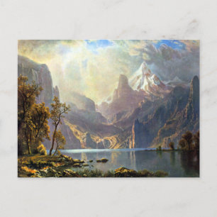Lake Tahoe painting Nevada art by Albert Bierstadt Postcard