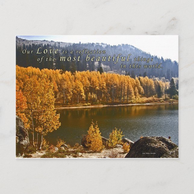 Lake Tahoe Photo Greeting Note Card (Front)
