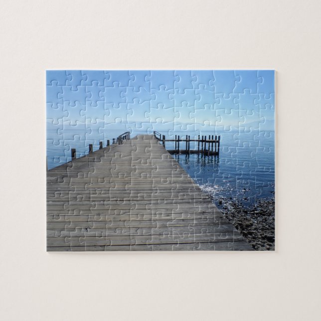 Lake Tahoe Pier Jigsaw Puzzle (Horizontal)